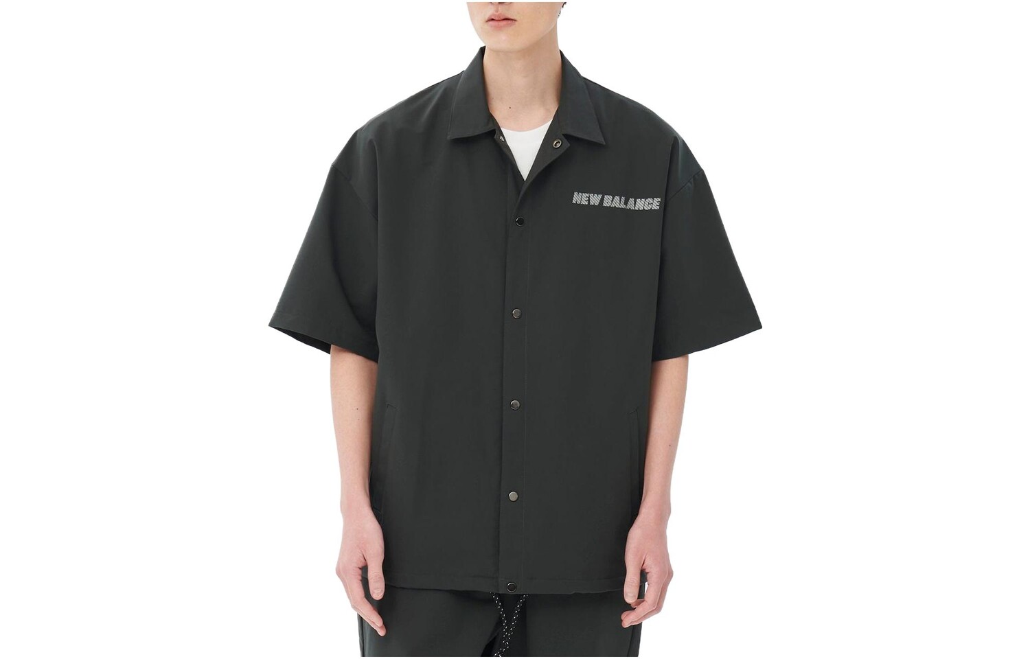 MET24 Рубашка мужская черная New Balance, черный 
MET24 Рубашка мужская черная New Balance, черный
