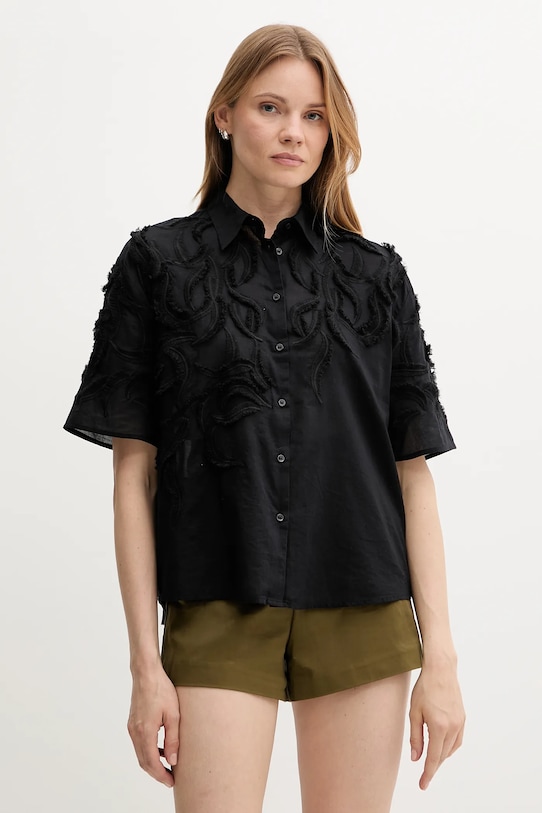 Хлопковая рубашка Sisley, черный
Хлопковая рубашка Sisley, черный