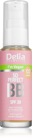 Матирующий bb-крем с увлажняющим эффектом Delia Cosmetics BB So Perfect, 02 Medium 30 ml
Матирующий bb-крем с увлажняющим эффектом Delia Cosmetics BB So Perfect, 02 Medium 30 ml