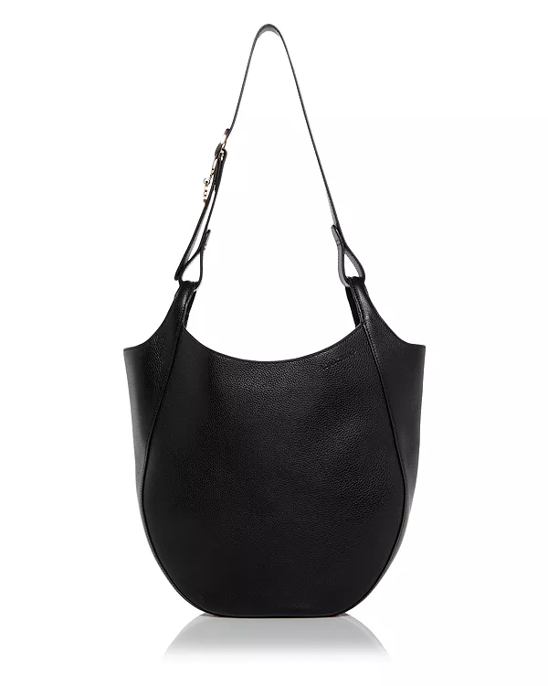 Большая кожаная сумка-хобо Le foulonné Longchamp, черный
Большая кожаная сумка-хобо Le foulonné Longchamp, черный