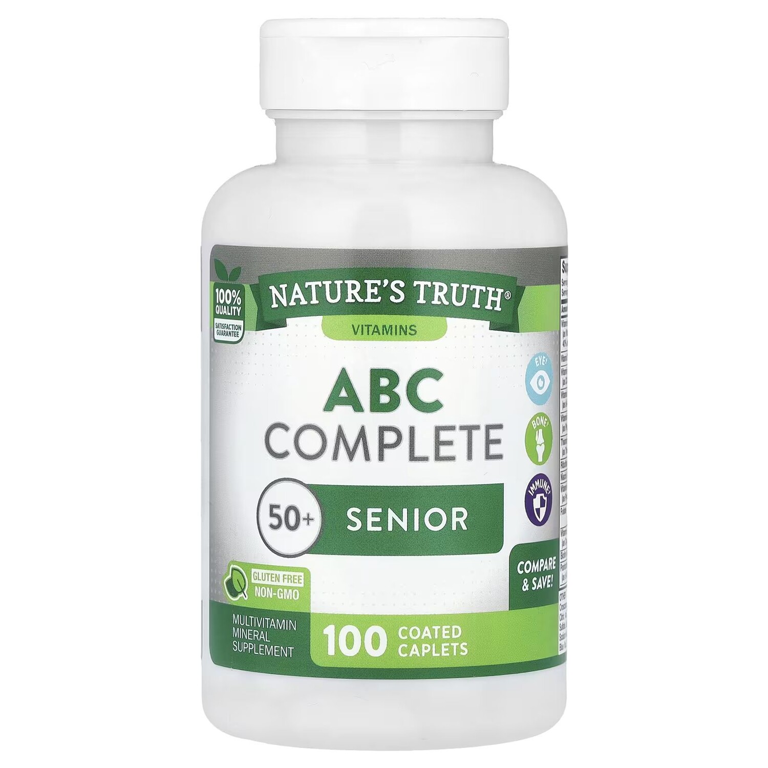 Комплексные мультивитамины ABC, старше 50 лет, 100 капсул в оболочке Nature'S Truth 
Комплексные мультивитамины ABC, старше 50 лет, 100 капсул в оболочке Nature'S Truth