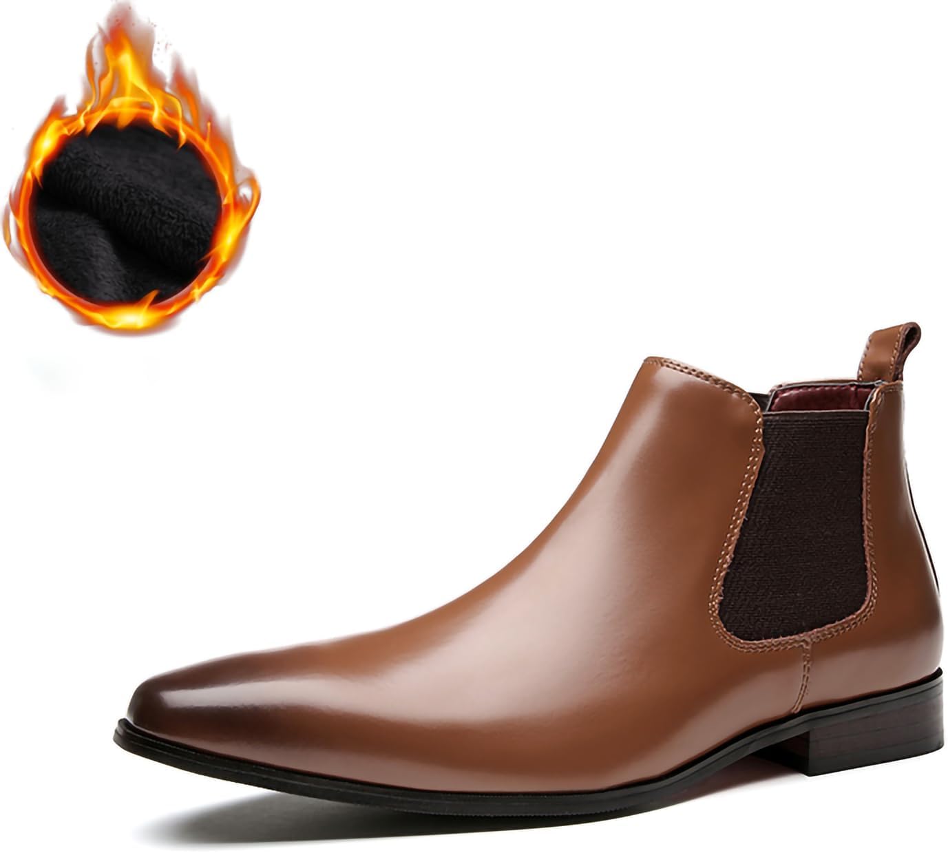 Мужские классические ботинки Челси для делового стиля, слипоны на низком каблуке, полированная кожа, квадратный носок Generic, коричневый
Мужские классические ботинки Челси для делового стиля, слипоны на низком каблуке, полированная кожа, квадратный носок Generic, коричневый