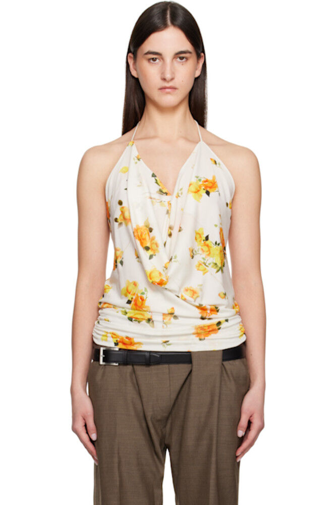 Белая и оранжевая розовая кофточка Acne Studios
Белая и оранжевая розовая кофточка Acne Studios