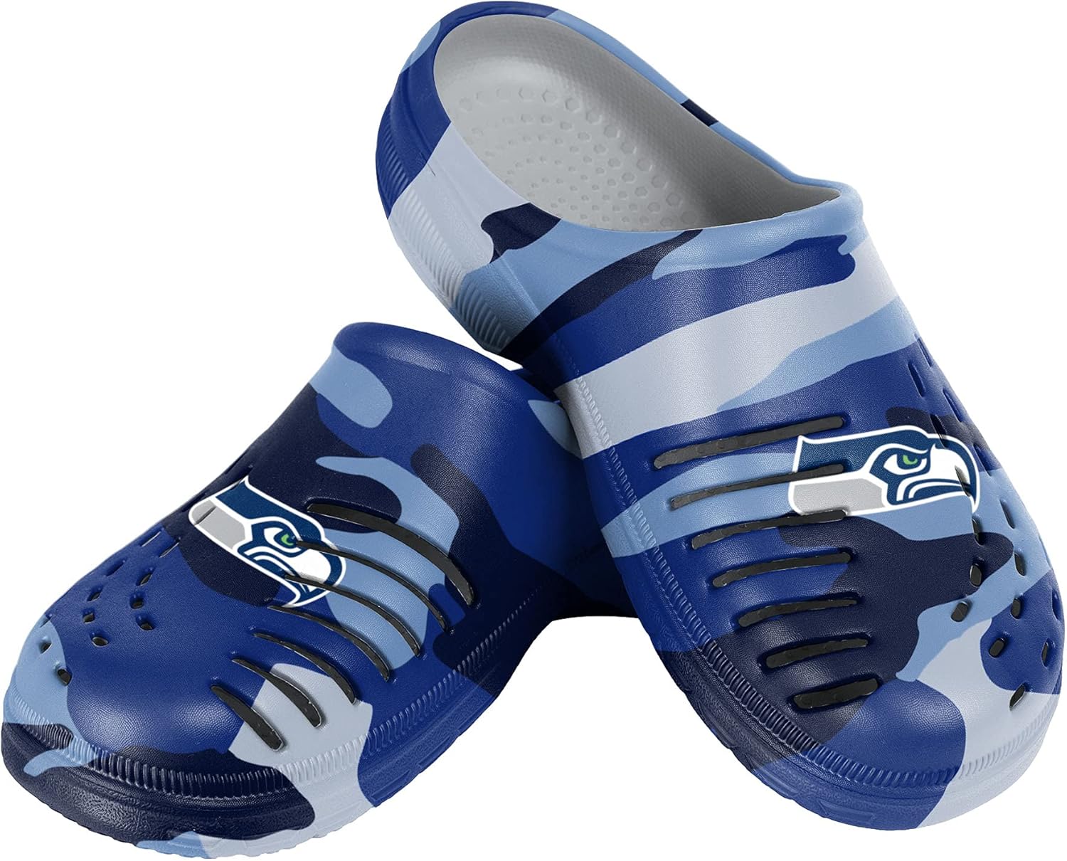 Мужские садовые водные сандалии FOCO с логотипом команды NFL, обувь, тапочки, сабо, Seattle Seahawks 13-14 Tonal Camo
Мужские садовые водные сандалии FOCO с логотипом команды NFL, обувь, тапочки, сабо, Seattle Seahawks 13-14 Tonal Camo