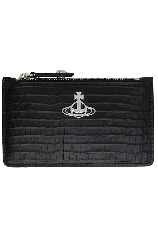 Тонкий длинный держатель для карт Vivienne Westwood, черный
Тонкий длинный держатель для карт Vivienne Westwood, черный