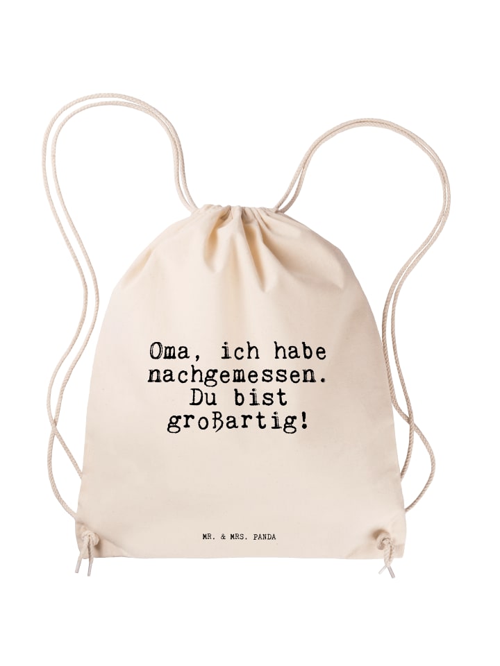 Спортивная сумка бабушки, я измерил ее... размером S... в кремовом цвете Mr. & Mrs. Panda
Спортивная сумка бабушки, я измерил ее... размером S... в кремовом цвете Mr. & Mrs. Panda