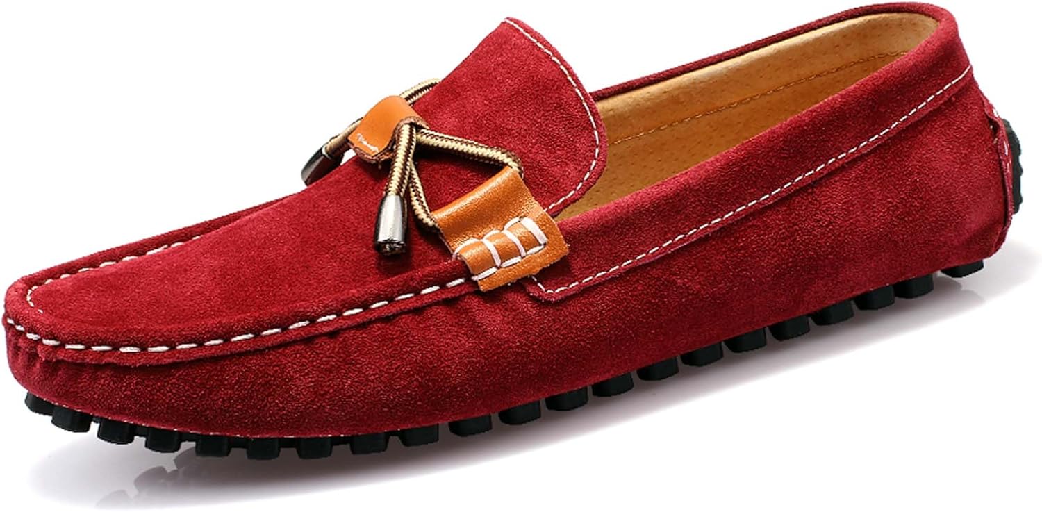 Мужские модные лоферы ручной работы из замши, деловые и повседневные кожаные туфли, противоскользящие и удобные, для ходьбы и вождения, слипоны-блотеры Generic, красный
Мужские модные лоферы ручной работы из замши, деловые и повседневные кожаные туфли, противоскользящие и удобные, для ходьбы и вождения, слипоны-блотеры Generic, красный