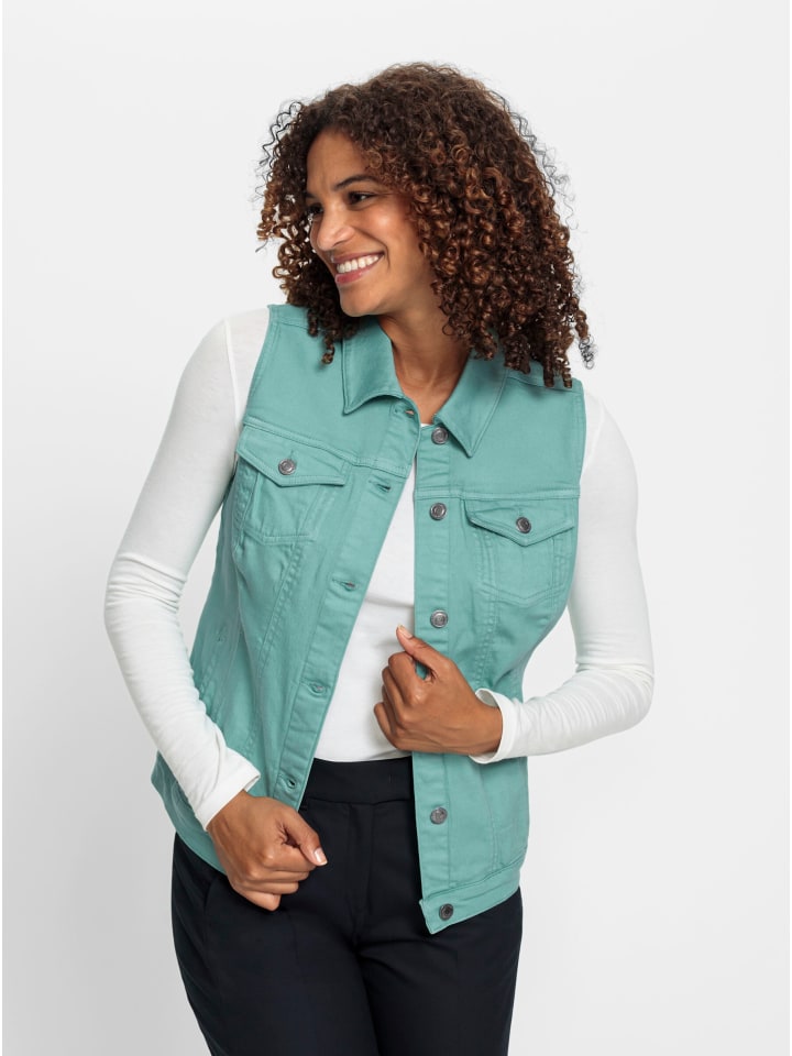 WITT WEIDEN Джинсовый жилет цвета шалфея
WITT WEIDEN Джинсовый жилет цвета шалфея