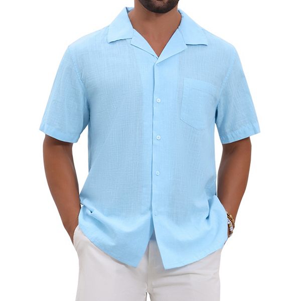 Мужская рубашка с накладным карманом и коротким рукавом Inspire Chic, Light Blue
Мужская рубашка с накладным карманом и коротким рукавом Inspire Chic, Light Blue