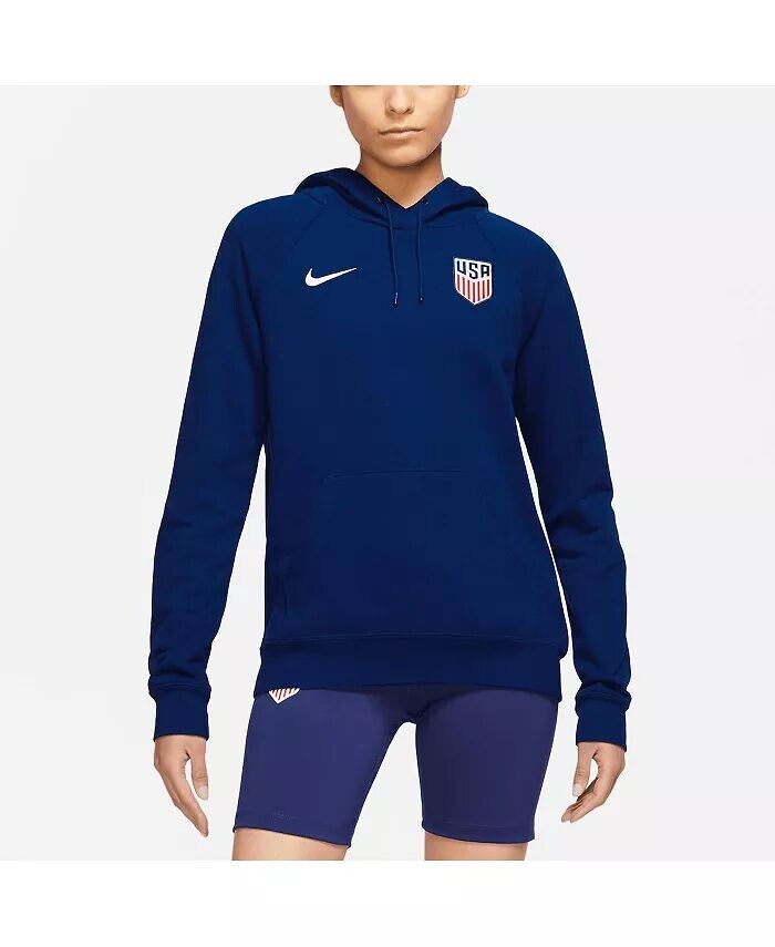 Женский темно-синий пуловер с капюшоном USMNT Essential реглан Nike
Женский темно-синий пуловер с капюшоном USMNT Essential реглан Nike