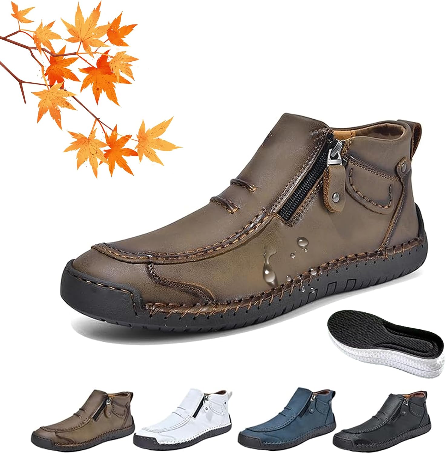 Мужские ортопедические кожаные сапоги без шнурков, мужские кожаные ботинки ручной работы с широкой носочной частью, удобные плоские водонепроницаемые нескользящие дышащие ортопедические обувь Wxdstw, хаки
Мужские ортопедические кожаные сапоги без шнурков, мужские кожаные ботинки ручной работы с широкой носочной частью, удобные плоские водонепроницаемые нескользящие дышащие ортопедические обувь Wxdstw, хаки