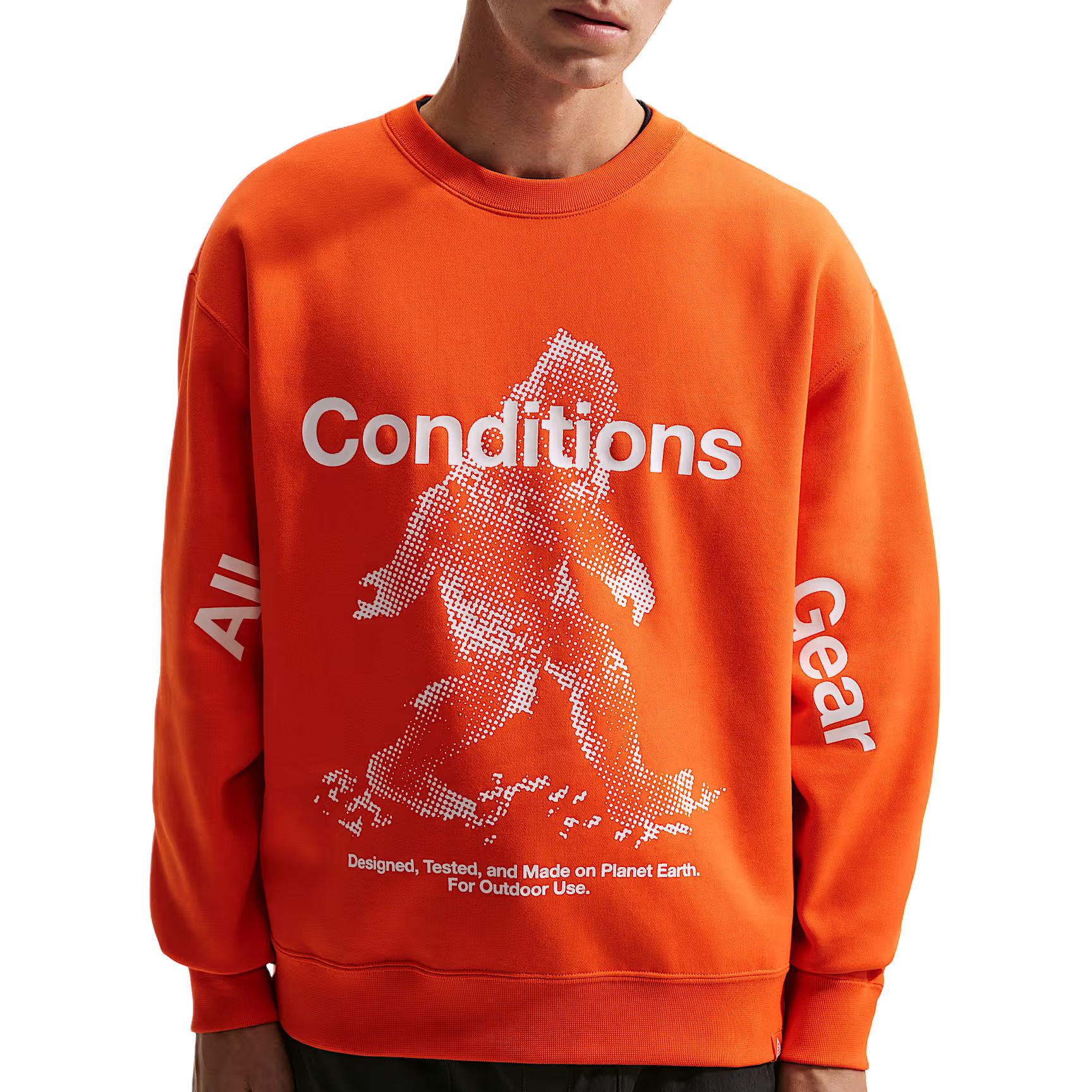 ACG Tuff Fleece Свитшот мужской Nike, safety оранжевый
ACG Tuff Fleece Свитшот мужской Nike, safety оранжевый