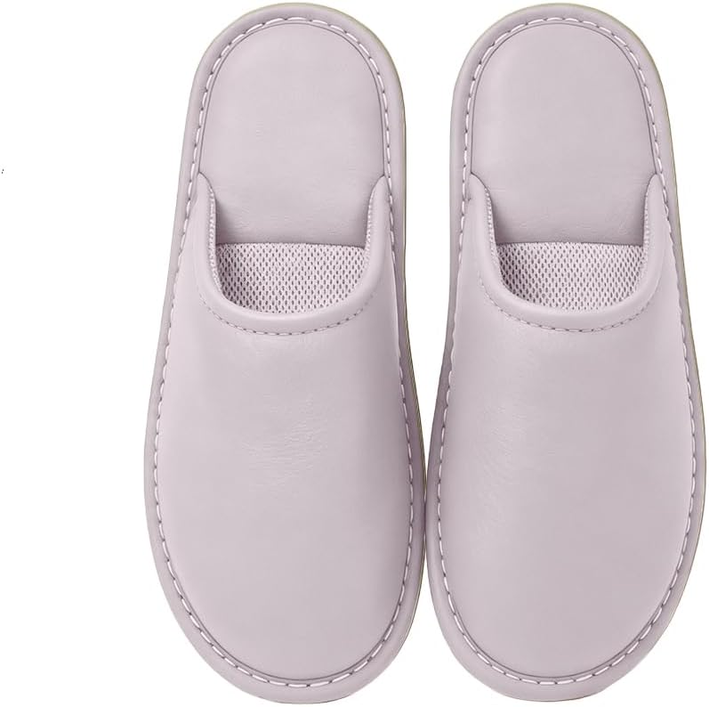 Кожаные тапочки с дышащей сетчатой стелькой, фактурный дизайн из искусственной кожи, мужские и женские домашние кожаные тапочки Pxpuiq, фиолетовый
Кожаные тапочки с дышащей сетчатой стелькой, фактурный дизайн из искусственной кожи, мужские и женские домашние кожаные тапочки Pxpuiq, фиолетовый