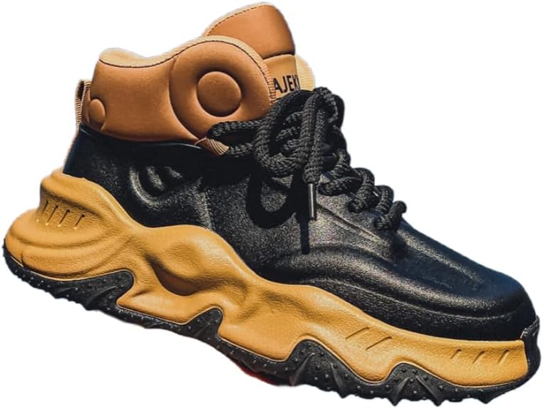 Мужские спортивные кроссовки средней высоты с толстой амортизирующей подошвой, противоскользящей подошвой, дышащие и прочные повседневные кроссовки Hoalox, коричневый
Мужские спортивные кроссовки средней высоты с толстой амортизирующей подошвой, противоскользящей подошвой, дышащие и прочные повседневные кроссовки Hoalox, коричневый