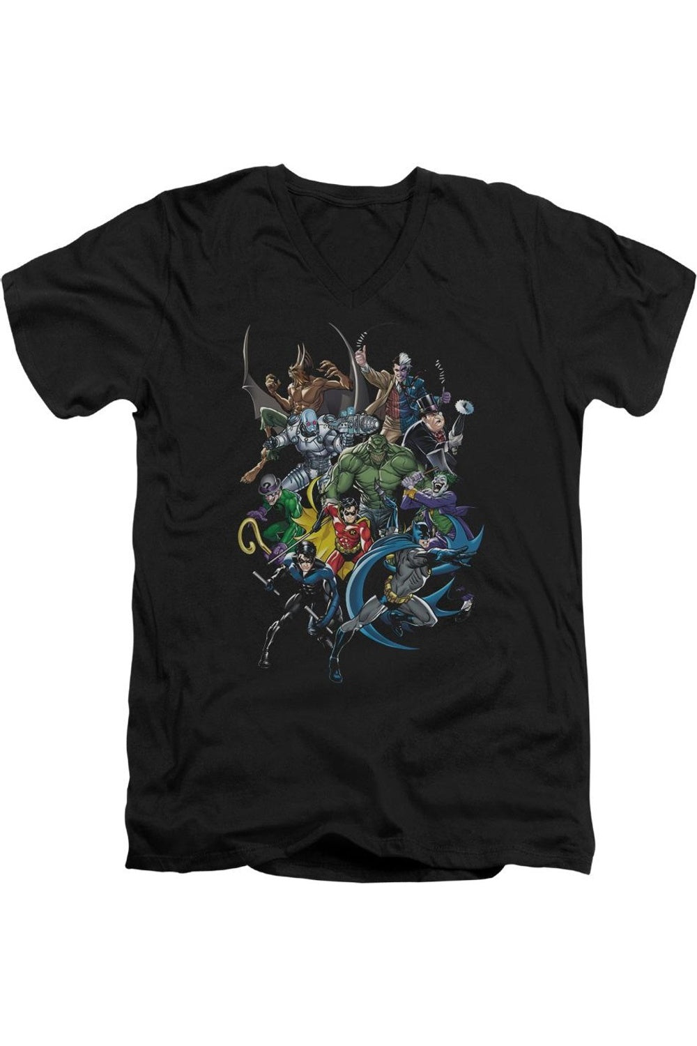 Футболка с коротким рукавом и V-образным вырезом для взрослых Batman Saints And Psychos Gildan, черный
Футболка с коротким рукавом и V-образным вырезом для взрослых Batman Saints And Psychos Gildan, черный