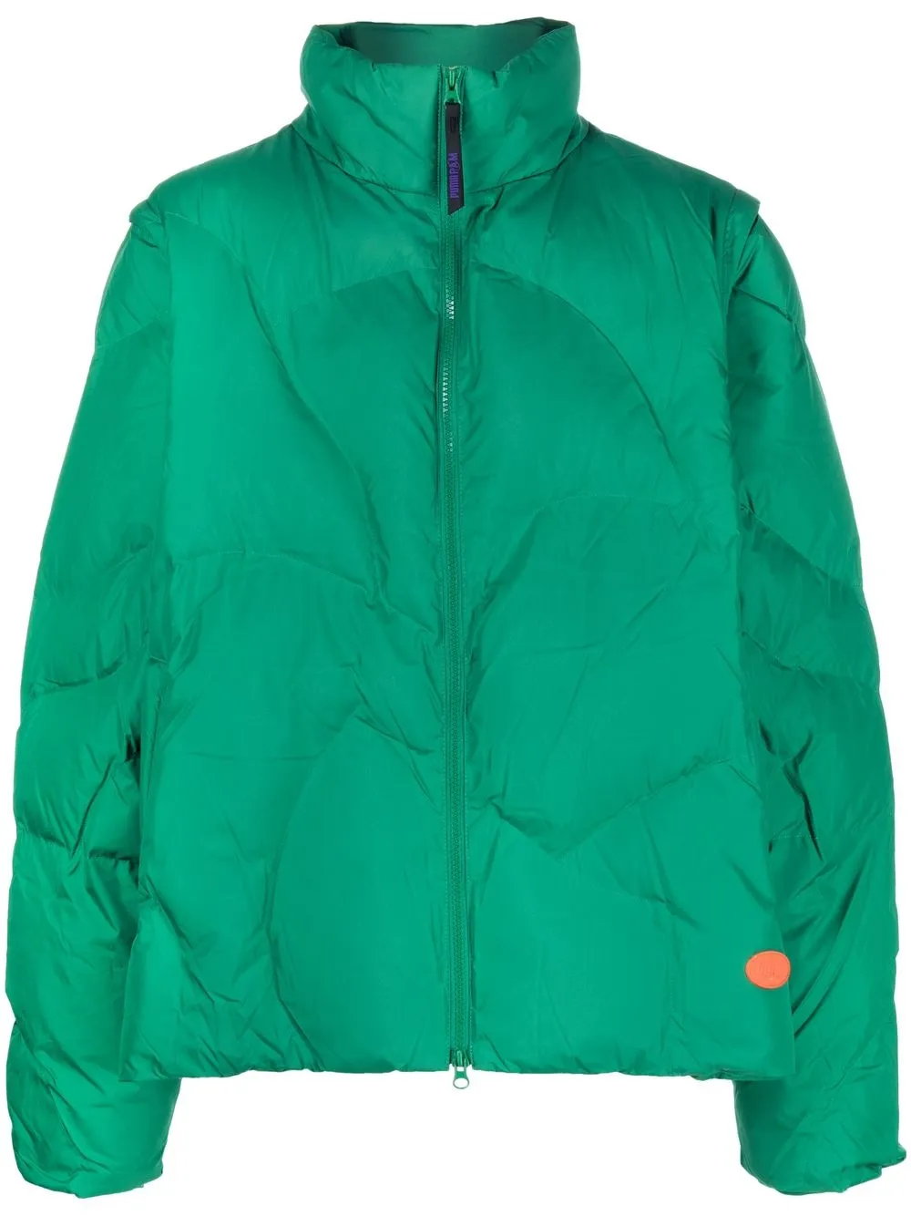 Пуховик асимметричного кроя PUMA, зеленый
Пуховик асимметричного кроя PUMA, зеленый