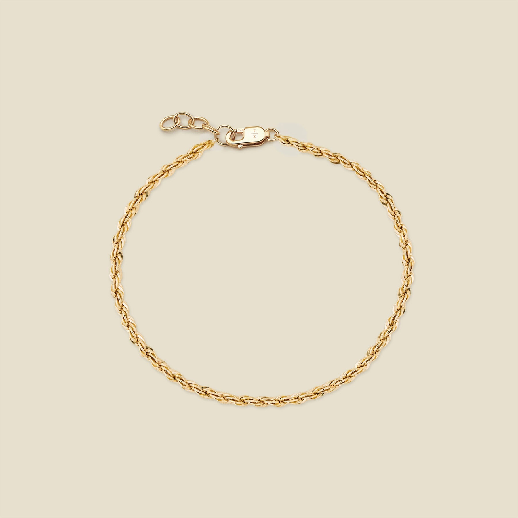 Браслет-цепочка из французской веревки Made By Mary, Gold Filled
Браслет-цепочка из французской веревки Made By Mary, Gold Filled