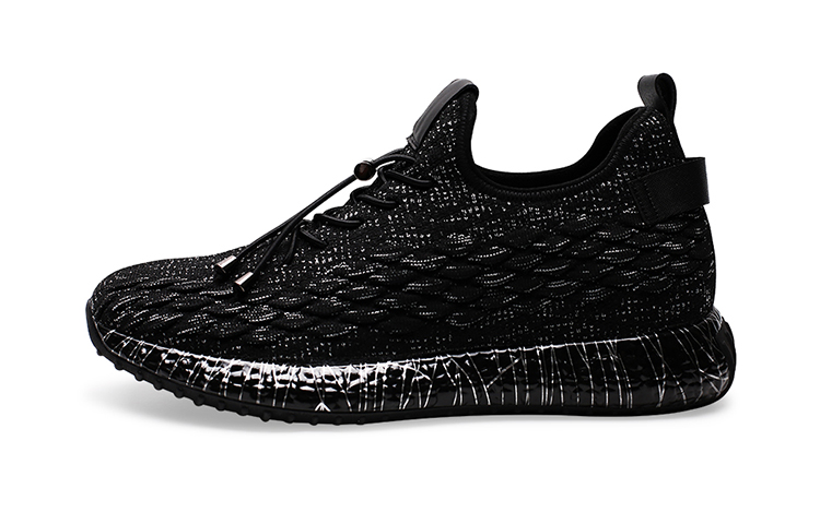 Низкие повседневные кроссовки He Jinchang, черные 
Низкие повседневные кроссовки He Jinchang, черные