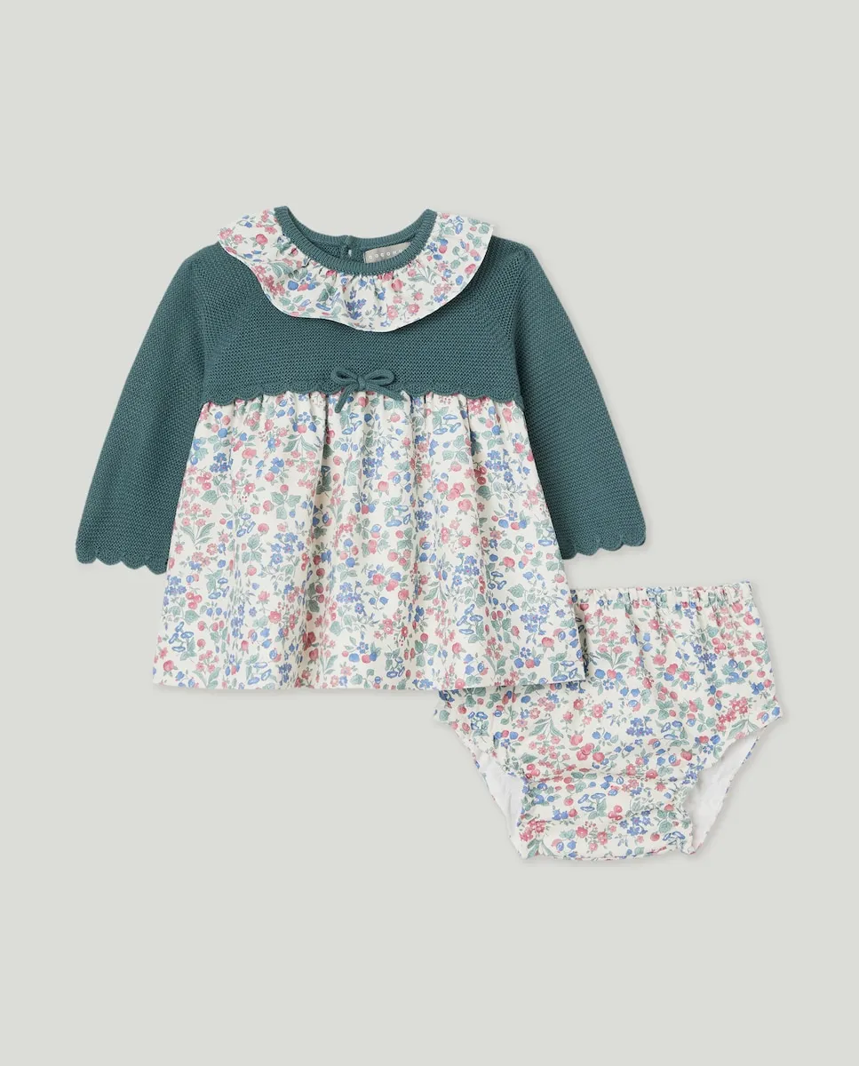 Платье из трикотажа и гладкой ткани с принтом для младенца Coconut El Corte Inglés, зеленый
Платье из трикотажа и гладкой ткани с принтом для младенца Coconut El Corte Inglés, зеленый