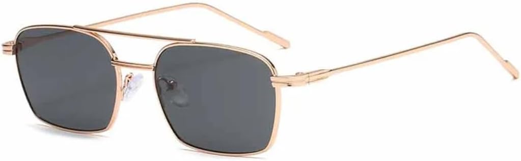 Модные металлические солнцезащитные очки с двойной перемычкой, маленькая квадратная оправа, женские, для активного отдыха и вождения, мужские, роскошные, с защитой от УФ-излучения UV400 TVTBBVV, Gold Gray
Модные металлические солнцезащитные очки с двойной перемычкой, маленькая квадратная оправа, женские, для активного отдыха и вождения, мужские, роскошные, с защитой от УФ-излучения UV400 TVTBBVV, Gold Gray