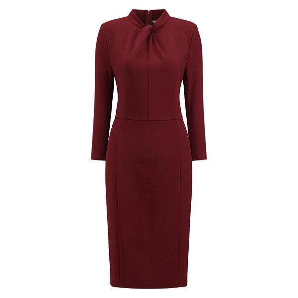 Женское платье-футляр с V-образным вырезом, скрученным передом и рукавом 3/4 Inspire Chic
Женское платье-футляр с V-образным вырезом, скрученным передом и рукавом 3/4 Inspire Chic