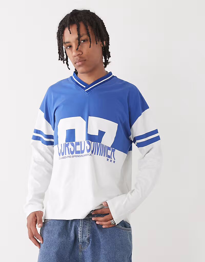 Футболка с длинными рукавами COLLUSION в многоцветном исполнении
Футболка с длинными рукавами COLLUSION в многоцветном исполнении