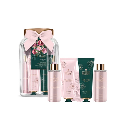 Подарочный набор средств по уходу за телом в стеклянной банке Rose Peony 5 предметов Grace Cole
Подарочный набор средств по уходу за телом в стеклянной банке Rose Peony 5 предметов Grace Cole