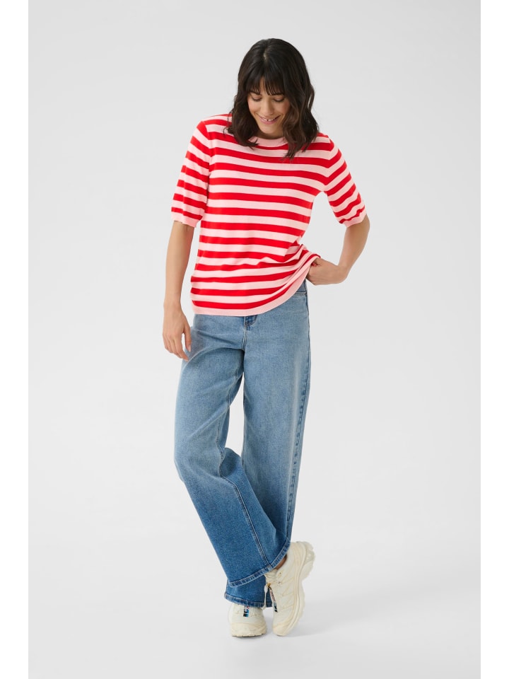 Kaffe Вязаный свитер KAliza прямого кроя в расцветке Lotus / True Red Stripe
Kaffe Вязаный свитер KAliza прямого кроя в расцветке Lotus / True Red Stripe