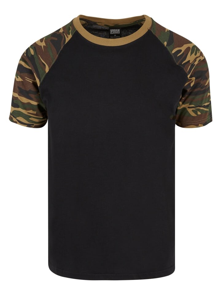 Футболка Urban Classics, цвет blk/woodcamo 
Футболка Urban Classics, цвет blk/woodcamo