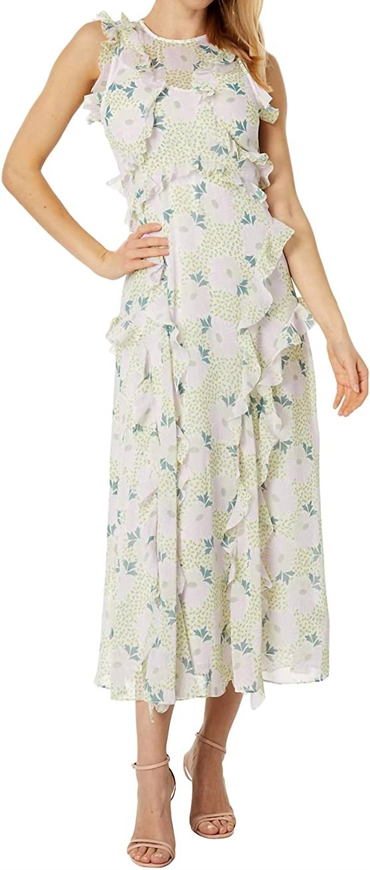 Платье миди без рукавов Calinia с отделкой в виде водопада и оборками сиреневого цвета Ted Baker
Платье миди без рукавов Calinia с отделкой в виде водопада и оборками сиреневого цвета Ted Baker