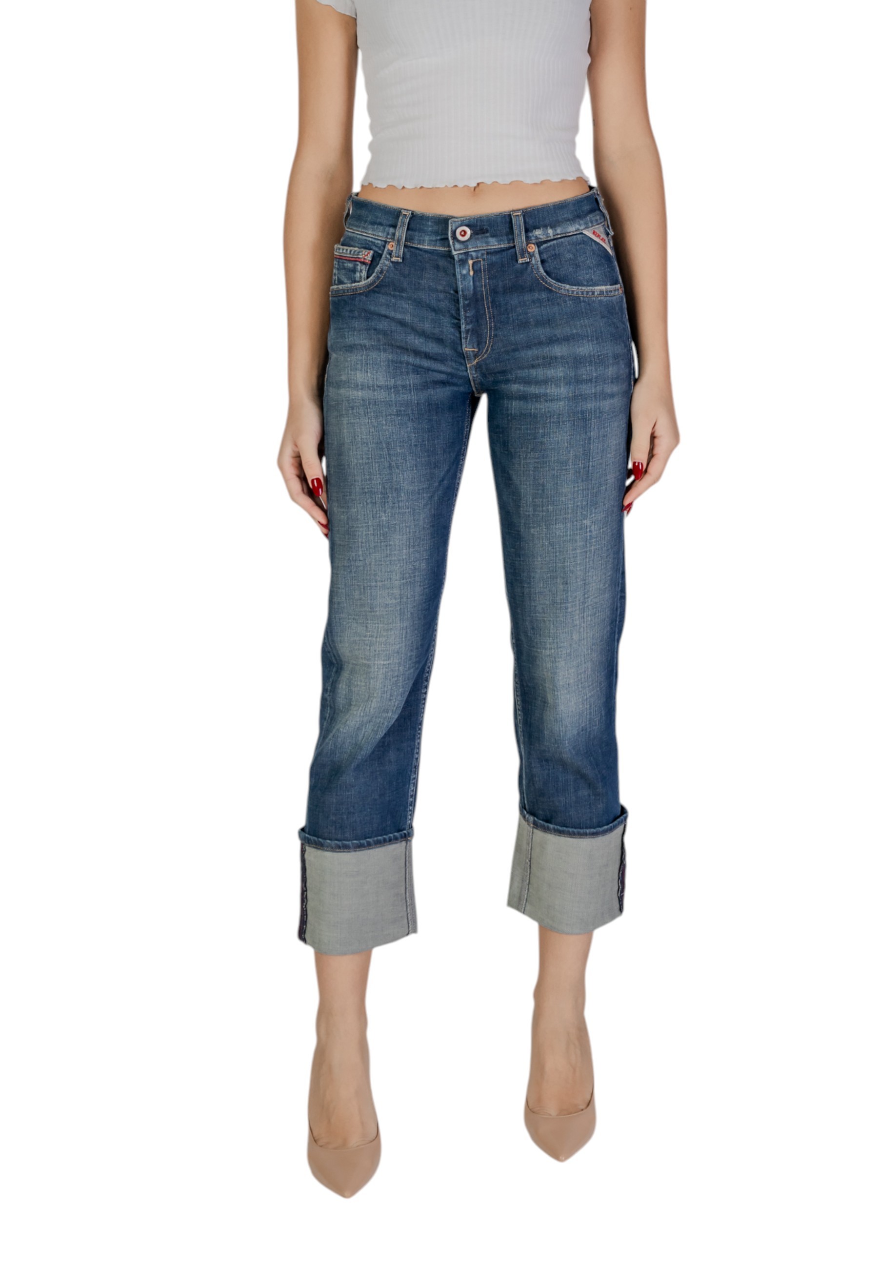 Джинсы Replay укороченные, синий
Джинсы Replay укороченные, синий