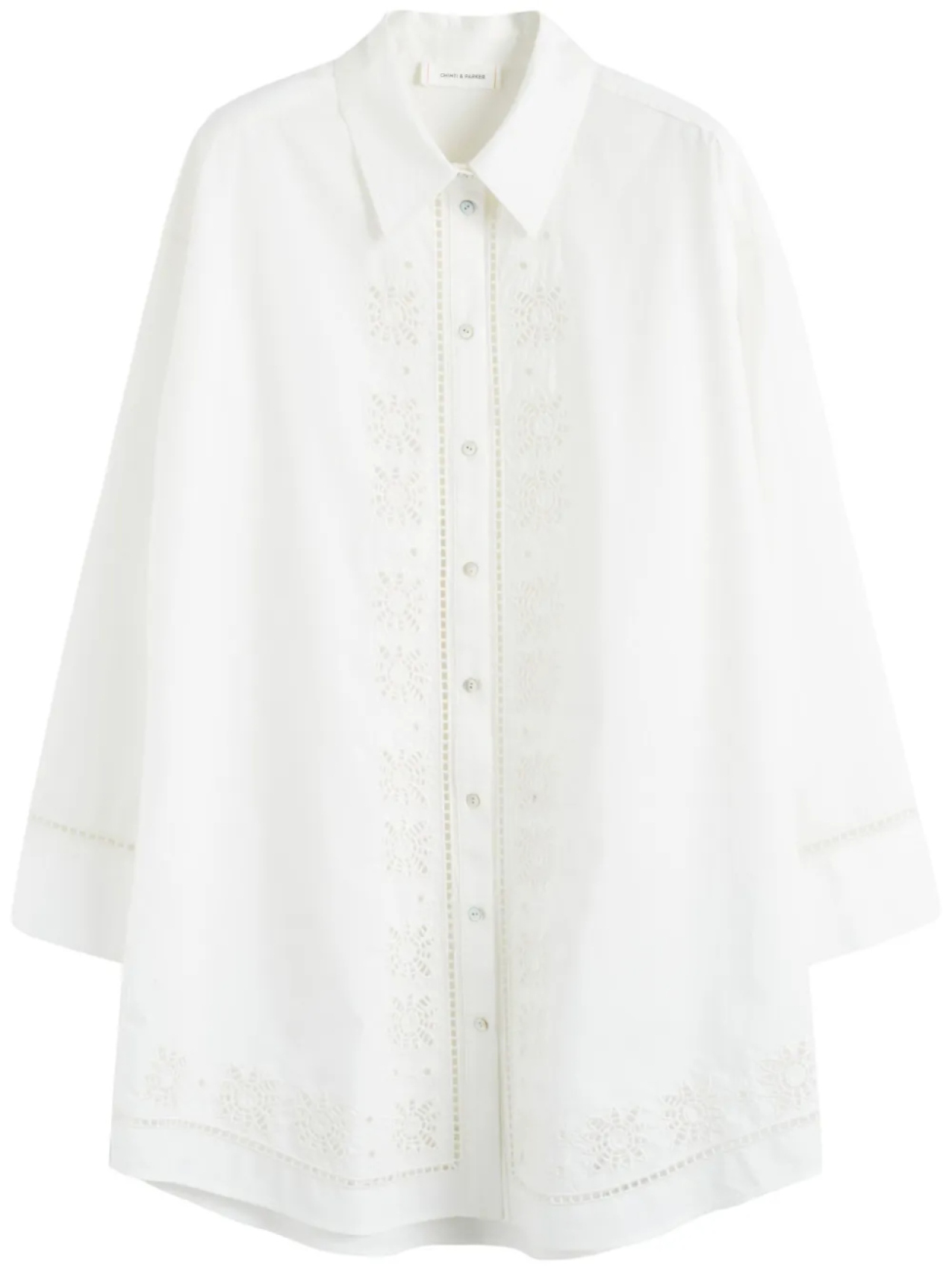 Платье-рубашка с английской вышивкой Chinti & Parker, белый
Платье-рубашка с английской вышивкой Chinti & Parker, белый