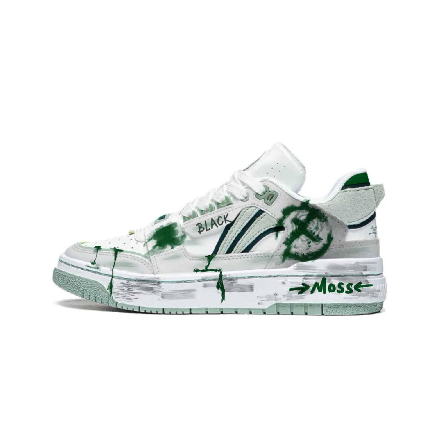 LiNing Badfive Moss Trace Нескользящие амортизирующие низкие скейтбордные кроссовки унисекс Jasper, jasper
LiNing Badfive Moss Trace Нескользящие амортизирующие низкие скейтбордные кроссовки унисекс Jasper, jasper