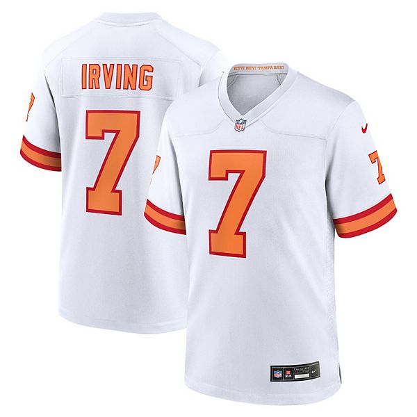 Мужская игровая футболка Tampa Bay Buccaneers '76 Bucky Irving белая Nike
Мужская игровая футболка Tampa Bay Buccaneers '76 Bucky Irving белая Nike