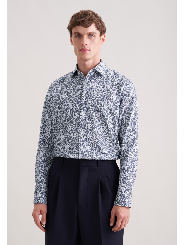 Seidensticker Приталенная деловая рубашка серого цвета
Seidensticker Приталенная деловая рубашка серого цвета