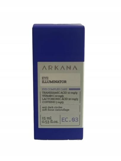 Осветлитель для области вокруг глаз, 15 мл Arkana, Eye Illuminator
Осветлитель для области вокруг глаз, 15 мл Arkana, Eye Illuminator