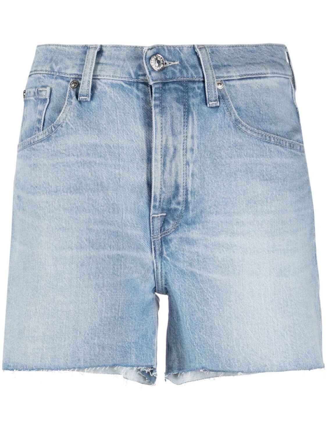 7 For All Mankind шорты с необработанными краями, синий
7 For All Mankind шорты с необработанными краями, синий
