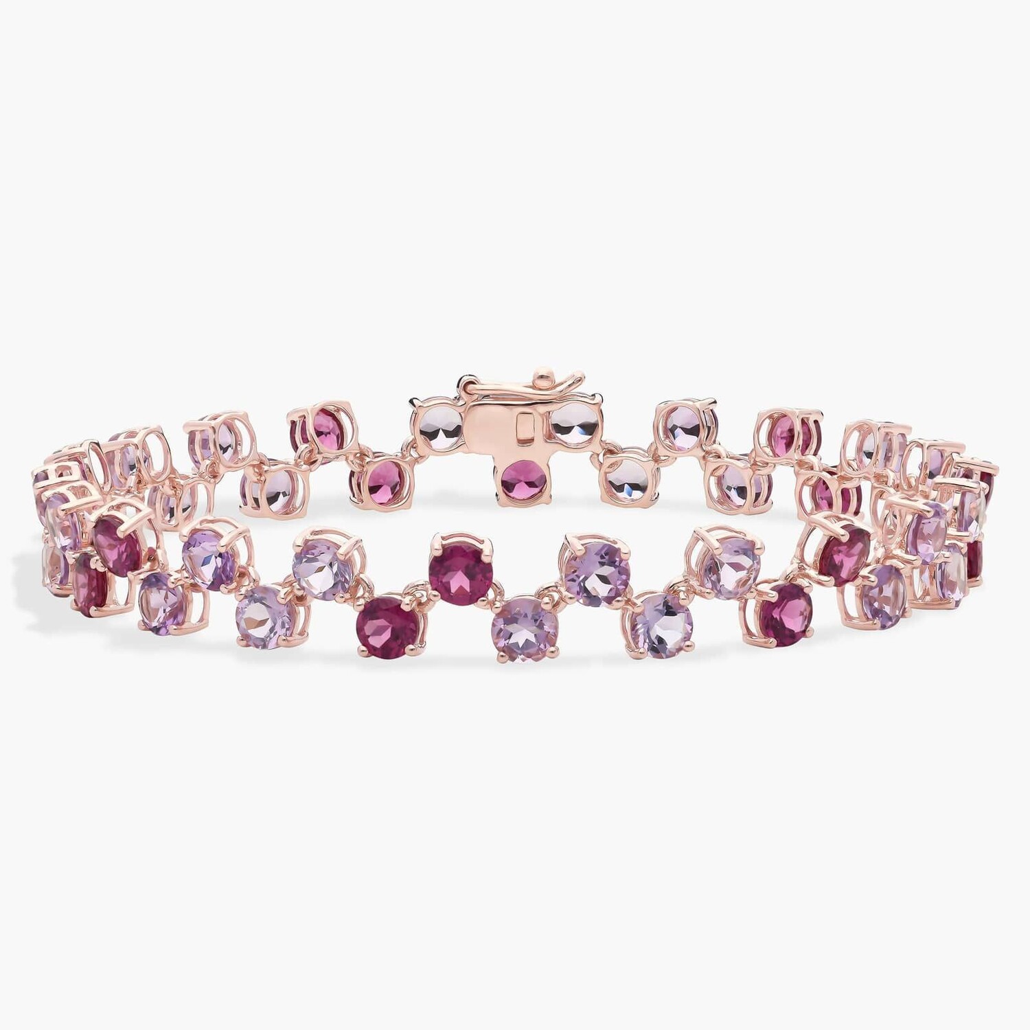 Браслет из аметиста и родолита из 14-каратного розового золота Blue Nile
Браслет из аметиста и родолита из 14-каратного розового золота Blue Nile