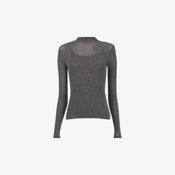 Шерстяной джемпер с высоким воротом и длинными рукавами Leem, серый
Шерстяной джемпер с высоким воротом и длинными рукавами Leem, серый