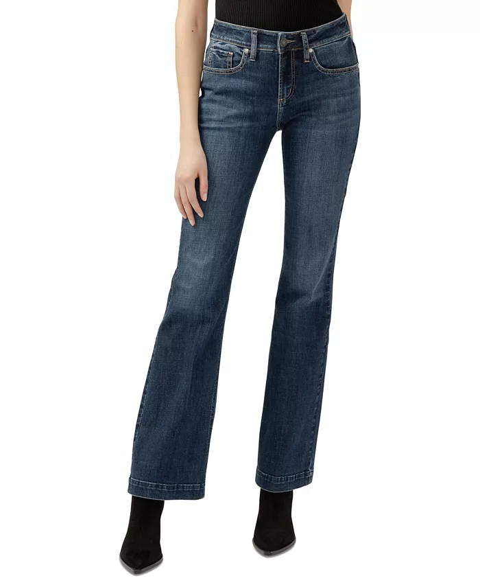 Женские джинсы Suki Curvy-Fit Bootcut со средней посадкой Silver Jeans Co., синий
Женские джинсы Suki Curvy-Fit Bootcut со средней посадкой Silver Jeans Co., синий