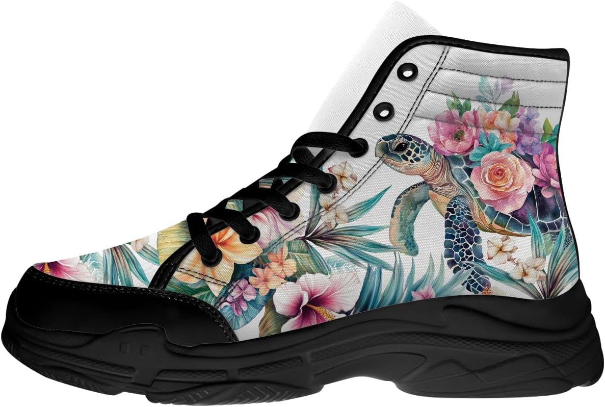 Кроссовки Quorax Turtle для женщин и мужчин, высокие, на шнуровке, текстильные, забавный подарок для нее и для него, синий/зеленый/розовый
Кроссовки Quorax Turtle для женщин и мужчин, высокие, на шнуровке, текстильные, забавный подарок для нее и для него, синий/зеленый/розовый