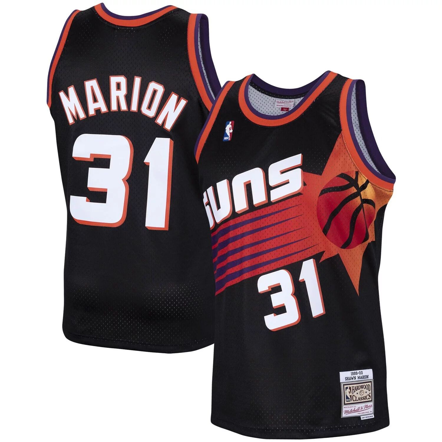 Мужская майка Mitchell & Ness Shawn Marion Black Phoenix Suns 1999-2000 гг. из твердой древесины Classics Swingman Player
Мужская майка Mitchell & Ness Shawn Marion Black Phoenix Suns 1999-2000 гг. из твердой древесины Classics Swingman Player