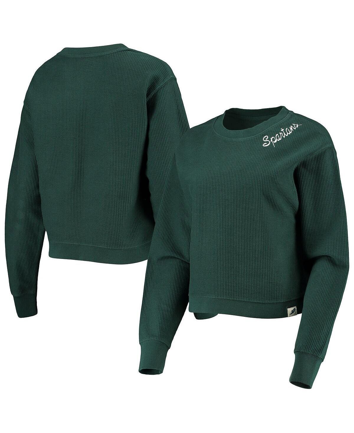 Женский зеленый укороченный пуловер Michigan State Spartans с шнуровкой League Collegiate Wear, зеленый
Женский зеленый укороченный пуловер Michigan State Spartans с шнуровкой League Collegiate Wear, зеленый