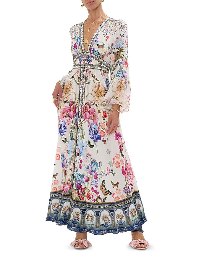 Платье с фигурным поясом и рукавами-рюшами Camilla, мультиколор
Платье с фигурным поясом и рукавами-рюшами Camilla, мультиколор