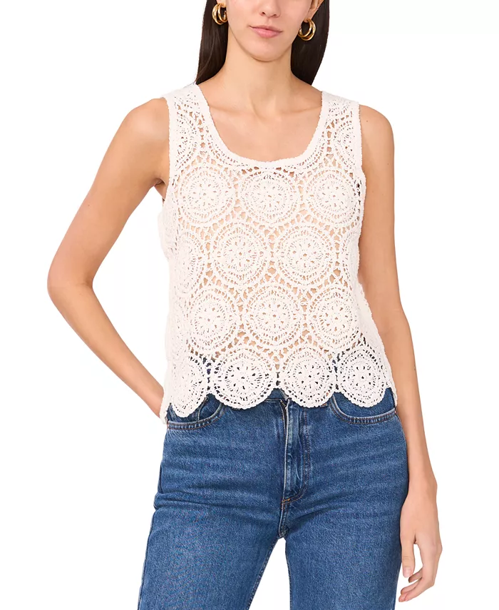 Женский ажурный топ с открытой вязкой 1.STATE, белый
Женский ажурный топ с открытой вязкой 1.STATE, белый