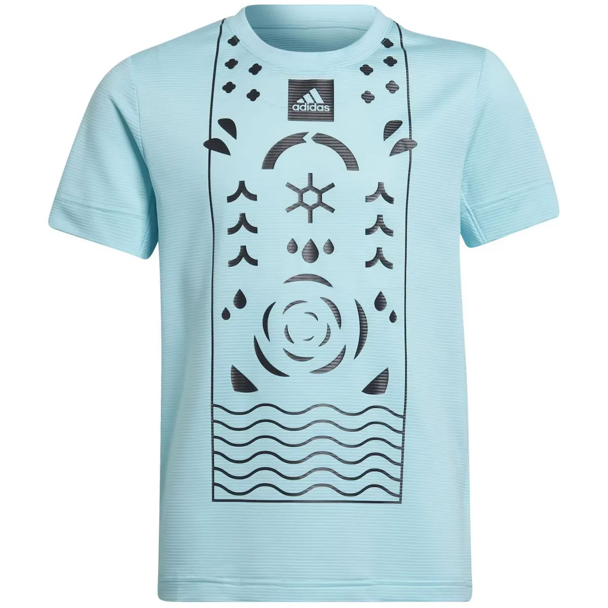 Детская теннисная рубашка Adidas Q2, синий 
Детская теннисная рубашка Adidas Q2, синий