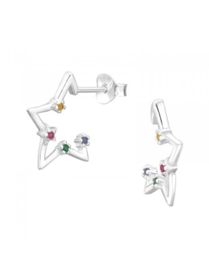 Alexander York Полуоткрытые серьги-кольца с фианитами в форме звезд радужных цветов, серебро 925 пробы, комплект из 2 штук
Alexander York Полуоткрытые серьги-кольца с фианитами в форме звезд радужных цветов, серебро 925 пробы, комплект из 2 штук