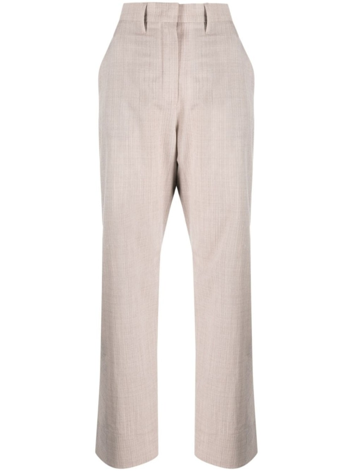 FENDI меланжевые брюки прямого кроя, серый
FENDI меланжевые брюки прямого кроя, серый