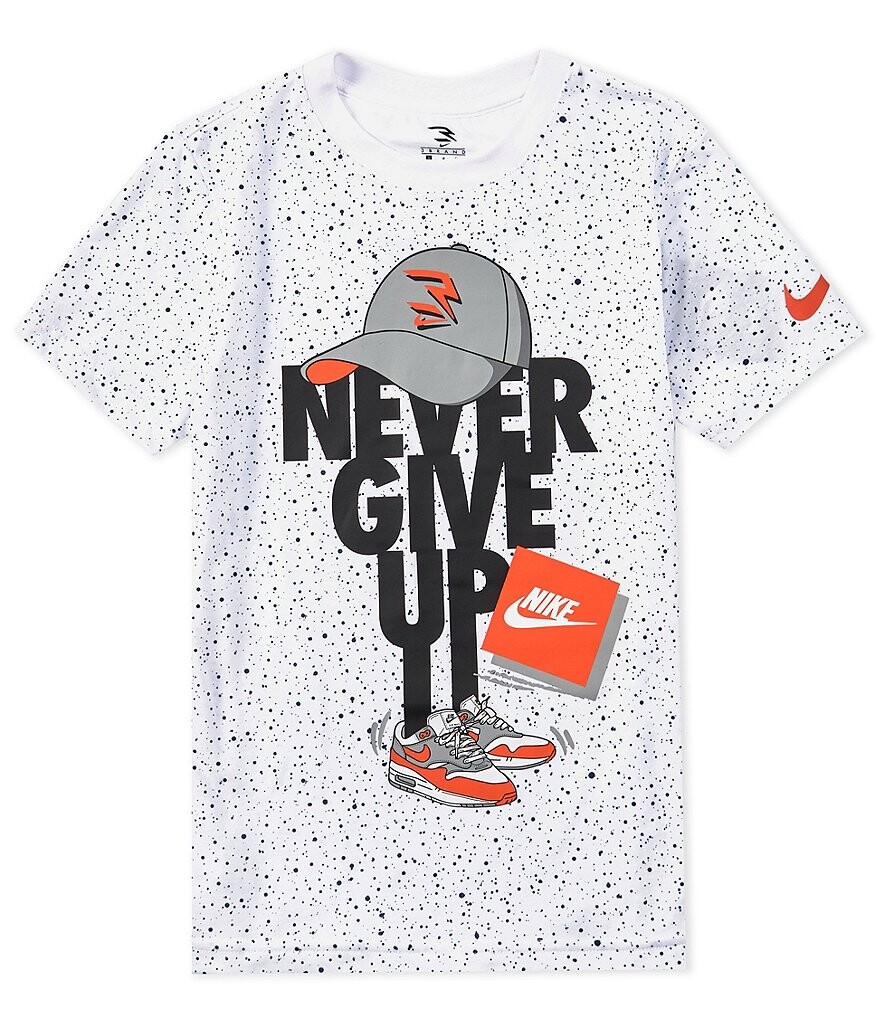 Футболка Nike 3BRAND by Russell Wilson Big Boys 8–20 с коротким рукавом Never Give Up Capmando, белый
Футболка Nike 3BRAND by Russell Wilson Big Boys 8–20 с коротким рукавом Never Give Up Capmando, белый