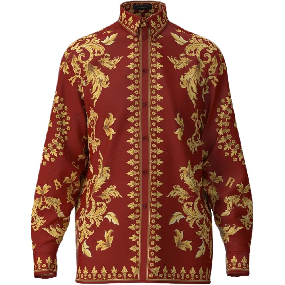 VERSACE Рубашка мужская с красным лацканом, Moderate Others
VERSACE Рубашка мужская с красным лацканом, Moderate Others